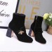 Gucci Black Velvet Ankle Boot With Bee Gucci Black Velvet Ankle Boot With Bee
