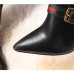 Gucci Black Leather Sylvie Knee Boots Gucci Black Leather Sylvie Knee Boots
