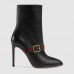 Gucci Black Leather Sylvie Ankle Boots Gucci Black Leather Sylvie Ankle Boots