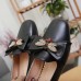 Gucci Black Leather Ballet Flat With Bow Gucci Black Leather Ballet Flat With Bow