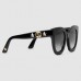 Gucci Black Round-frame Acetate Sunglasses With Star Gucci Black Round-frame Acetate Sunglasses With Star