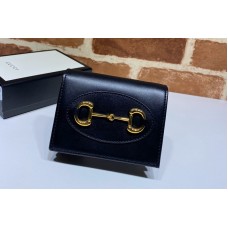 Gucci 621892 Gucci 1955 Horsebit card case wallet in Black leather Gucci 621892 Gucci 1955 Horsebit card case wallet in Black leather