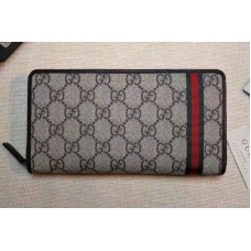 Gucci 291105 GG Supreme Canvas Web Zip Around Wallet Gucci 291105 GG Supreme Canvas Web Zip Around Wallet
