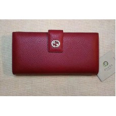 Gucci 337335 Calf Leather Wallet Red Gucci 337335 Calf Leather Wallet Red