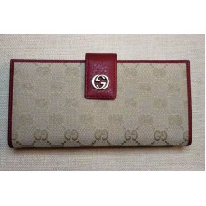 Gucci 337335 GG Supreme Wallet Red Gucci 337335 GG Supreme Wallet Red