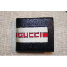 Gucci 408827 Stripe leather wallet Black Gucci 408827 Stripe leather wallet Black