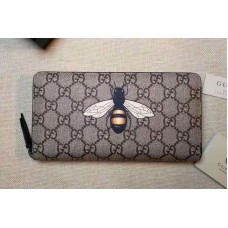 Gucci 451273 Bee print GG Supreme zip around wallet Gucci 451273 Bee print GG Supreme zip around wallet
