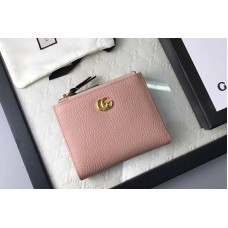 Gucci 474747 Calfskin Leather Wallet Pink