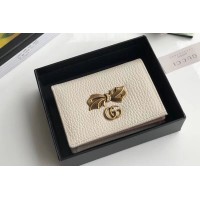 Gucci 524289 Leather card case with bow White Gucci 524289 Leather card case with bow White