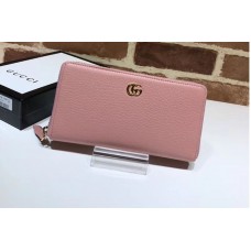Gucci 456117 Leather Zip Around Wallet Pink Gucci 456117 Leather Zip Around Wallet Pink