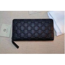 Gucci 307987 Microguccissima Leather Zip Around Wallet Black Gucci 307987 Microguccissima Leather Zip Around Wallet Black