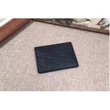 Gucci 233166 Signature leather card case Black Gucci 233166 Signature leather card case Black