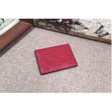 Gucci 233166 Signature leather card case Red Gucci 233166 Signature leather card case Red