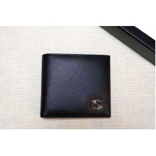 Gucci 308795 Calfskin Leather Bi-fold Wallet Black Gucci 308795 Calfskin Leather Bi-fold Wallet Black