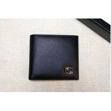 Gucci 308798 Calfskin Leather Bi-fold Wallet Black Gucci 308798 Calfskin Leather Bi-fold Wallet Black