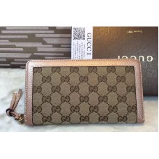 Gucci 323397 Bree Original GG Canvas Zip Around Wallet Gucci 323397 Bree Original GG Canvas Zip Around Wallet