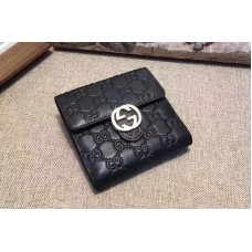 Gucci 369676 Icon Gucci Signature wallet Black Gucci 369676 Icon Gucci Signature wallet Black
