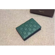 Gucci 410120 Signature card case Green Gucci 410120 Signature card case Green