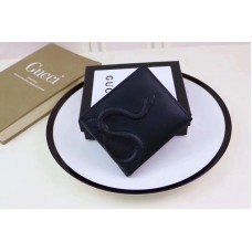 Gucci 451179 Snake embossed Men’s Bi-fold wallet Black Gucci 451179 Snake embossed Men’s Bi-fold wallet Black