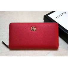Gucci 456117 GG Marmont leather zip around wallet Red Gucci 456117 GG Marmont leather zip around wallet Red
