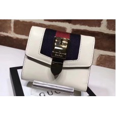 Gucci 476081 Sylvie leather wallet White Gucci 476081 Sylvie leather wallet White