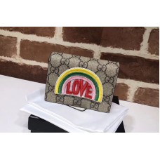 Gucci 476412 Rainbow soft GG Supreme card case Gucci 476412 Rainbow soft GG Supreme card case
