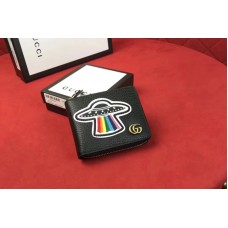 Gucci 478138 Leather coin wallet with UFO Black Gucci 478138 Leather coin wallet with UFO Black