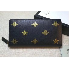 Gucci 495062 Bee Star leather zip around wallet Gucci 495062 Bee Star leather zip around wallet