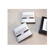 Gucci 496309 logo leather bi-fold wallet White Gucci 496309 logo leather bi-fold wallet White