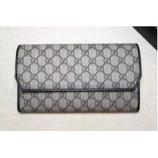 Gucci 163252 GG Canvas Continental Wallet Black Gucci 163252 GG Canvas Continental Wallet Black