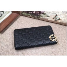 Gucci 409342 Icon Gucci Signature wallet Black Gucci 409342 Icon Gucci Signature wallet Black