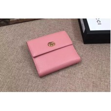 Gucci 456122 Leather french flap wallet Pink Gucci 456122 Leather french flap wallet Pink
