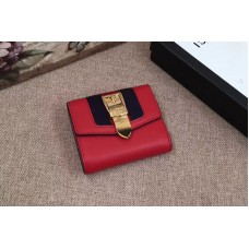Gucci 476081 Sylvie Leather Wallet Red Gucci 476081 Sylvie Leather Wallet Red