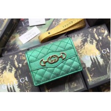 Gucci 536353 Laminated leather card case Green Gucci 536353 Laminated leather card case Green
