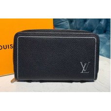 Louis Vuitton M41503 LV Clutch Zippy Wallet Black Taurillon leather Louis Vuitton M41503 LV Clutch Zippy Wallet Black Taurillon leather