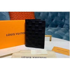 Louis Vuitton N60181 LV Passport Cover Wallets Black Damier Infini Leather Louis Vuitton N60181 LV Passport Cover Wallets Black Damier Infini Leather