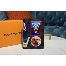 Louis Vuitton N60154 LV Passport Cover Wallet Damier Graphite Canvas Louis Vuitton N60154 LV Passport Cover Wallet Damier Graphite Canvas