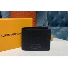 Louis Vuitton M30380 LV Multiple Wallet Navy Black Taiga leather Louis Vuitton M30380 LV Multiple Wallet Navy Black Taiga leather