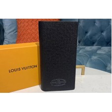 Louis Vuitton M30385 LV Brazza Wallet Black Taiga leather Louis Vuitton M30385 LV Brazza Wallet Black Taiga leather