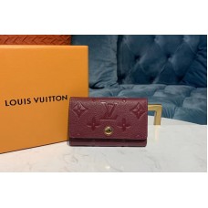 Louis Vuitton M63708 LV 6-Key Holder Bordeaux Monogram Empreinte leather