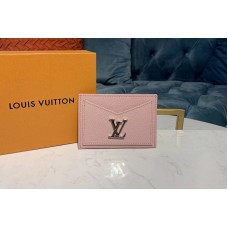 Louis Vuitton M68610 LV Lockme card holder Pink Calf leather