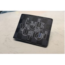 Louis Vuitton N60303 LV Multiple Wallet In Damier Graphite Canvas Louis Vuitton N60303 LV Multiple Wallet In Damier Graphite Canvas