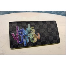 Louis Vuitton N60326 LV Brazza Wallet In Damier Graphite Canvas Louis Vuitton N60326 LV Brazza Wallet In Damier Graphite Canvas