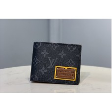 Louis Vuitton M61695 LV Multiple Wallet in Monogram Eclipse Canvas Louis Vuitton M61695 LV Multiple Wallet in Monogram Eclipse Canvas