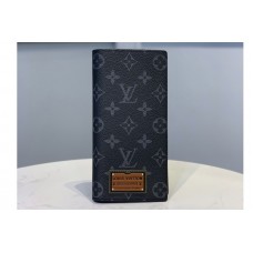 Louis Vuitton M61697 LV Brazza Wallet in Monogram Eclipse Canvas Louis Vuitton M61697 LV Brazza Wallet in Monogram Eclipse Canvas