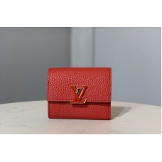 Louis Vuitton M68587 LV Capucines XS wallet Red Taurillon leather