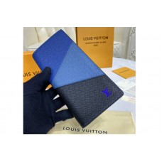 Louis Vuitton M30713 LV Brazza wallet in Blue monochrome Taiga leather Louis Vuitton M30713 LV Brazza wallet in Blue monochrome Taiga leather