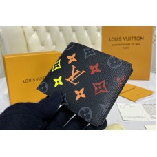Louis Vuitton M61695 LV Multiple Wallet in Monogram Eclipse Canvas Louis Vuitton M61695 LV Multiple Wallet in Monogram Eclipse Canvas