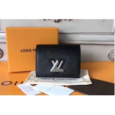 Louis Vuitton M64414 Twist Compact Epi Leather Wallets Black Louis Vuitton M64414 Twist Compact Epi Leather Wallets Black