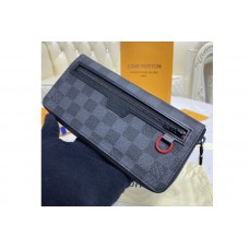 Louis Vuitton N60355 LV Utility Zippy wallet in Damier Graphite Giant coated canvas Louis Vuitton N60355 LV Utility Zippy wallet in Damier Graphite Giant coated canvas